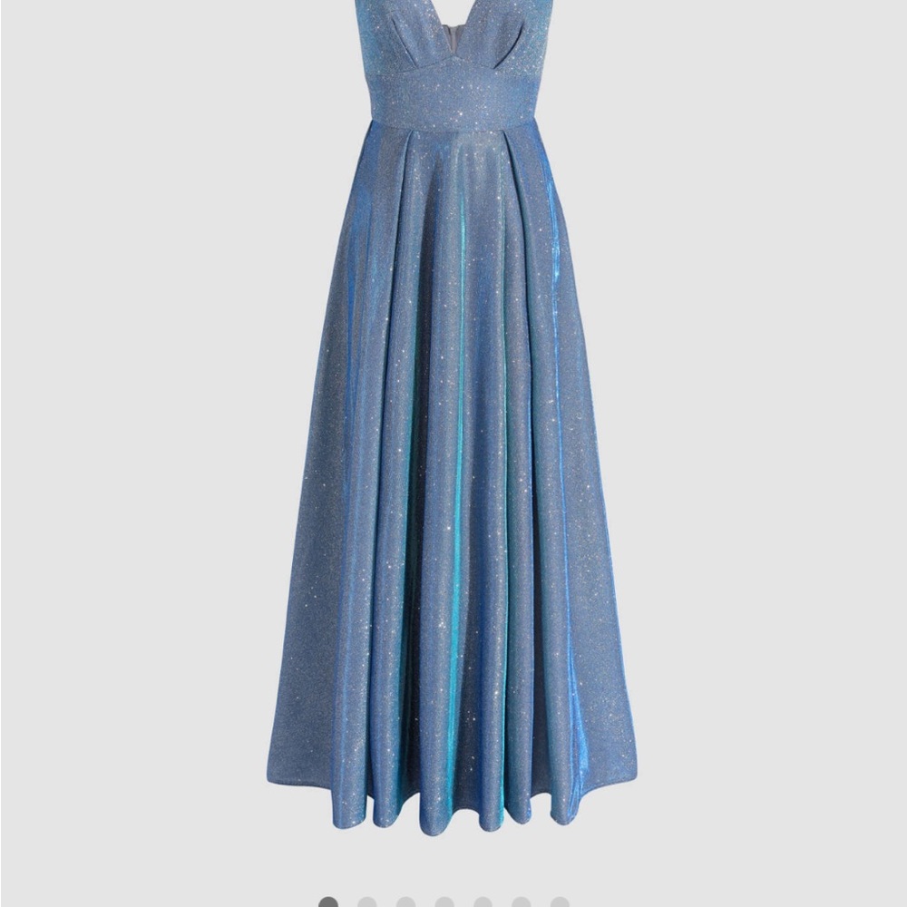 NWT Shiny Blue Gown